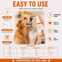 Spray dentaire pour chien Waylemo, contrôle de la mauvaise haleine, soutien de l'hygiène buccale, qualité alimentaire, sain, à base de chèvrefeuille et de chlorophylle, 60 ml