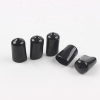 Embouts de protection en PVC souples et ronds noirs personnalisés, haute durabilité et fonctionnement fluide pour tuyaux en cuivre métallique