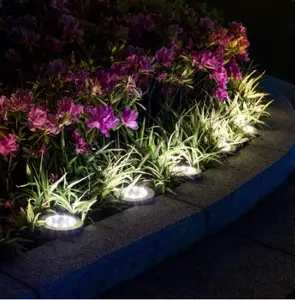 Outdoor Lawn Pathway Waterproof IP65 Led Ground Solar Garden Pathway Underground Lamps