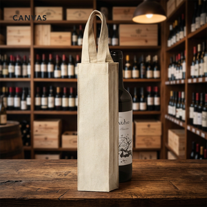 Bolsa de Vino Carrymore Jef 25 de Tela No Tejida con Logotipo Personalizado para Regalo y Picnic, Fácil de Transportar, Impresión de Diseño Personalizado - Product Image 1