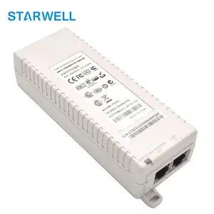 Thụ động Bộ chuyển đổi 24V Ethernet chuyển đổi 12V đầu vào cung cấp điện Wifi 2A pin Powered 48V 30 Wát Gigabit ngoài trời PoE Injector