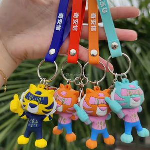 Porte-clés personnalisé en PVC, personnages de dessins animés personnalisés, articles en caoutchouc - Product Image 3