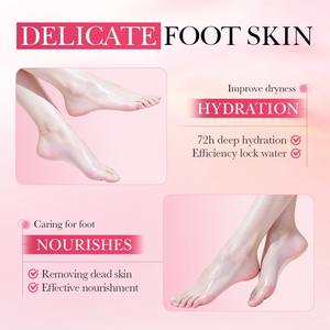 Services OEM ODM, masque exfoliant pour les pieds à la fraise VC, masque exfoliant pour les pieds, masque exfoliant naturel pour les pieds, vente chaude - Product Image 2