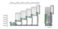 Sièges et chaises de tribune de stade - Bois/Plastique/Acier inoxydable rétractables ignifuges pour usage sportif, scolaire et en salle de sport