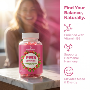 Aeglewell NON GMO Hormonal Balance <strong>PMS</strong> Gummies <strong>Pms</strong> Gummy Vitamin <strong>B6</strong> Women's Menstrual Pain <strong>PMS</strong> Gummy - Product Image 2