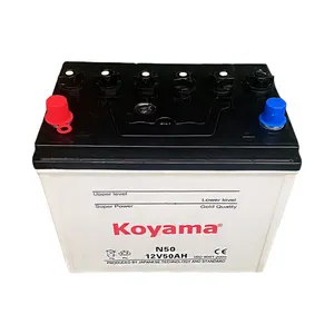 High Quality 12V50Ah JIS Lead Acid Battery N50 48D26R Dry Charged Automotive Car Battery For Starting