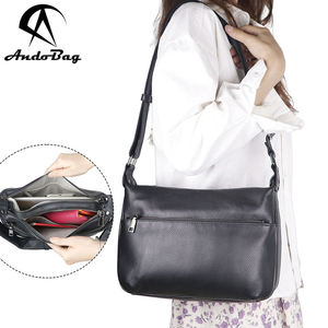 AndoBag Women's Genuine Leather Outdoors Crossbody <b>Bags</b> Casual Commute Small Messenger <b>Shoulder</b> <b>Bag</b> with Adjustable <b>Strap</b> 1812 - Product Image 1