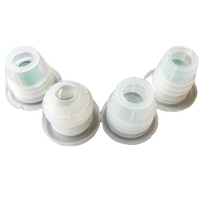 Bouchons de bouteille transparents réutilisables Bouchons d'extrémité ronds en plastique pour bouteilles en verre - Product Image 1