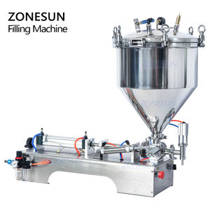 ZONESUN-Desinfectante de manos presurizado, máquina de llenado de pasta de crema, crema, miel, pimienta, salsa, cosméticos, Gel - Product Image 4