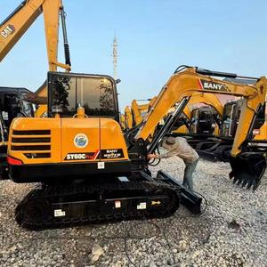 Oferta Especial, Excavadora Usada Sany SY60C de 6 Toneladas en Buen Estado de Funcionamiento, Alta Calidad, Buen Precio, Motor y Bomba con Certificación CE - Product Image 1