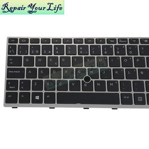 Teclado retroiluminado para portátil SP en español para HP EliteBook 840 <span class=keywords><strong>G5</strong></span> 840 G6 846 <span class=keywords><strong>G5</strong></span> 745 <span class=keywords><strong>G5</strong></span> <span class=keywords><strong>ZBook</strong></span> <span class=keywords><strong>14u</strong></span> <span class=keywords><strong>G5</strong></span> con marco plateado - Product Image 3