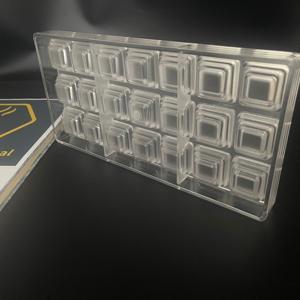 แม่พิมพ์ช็อกโกแลตทรงสี่เหลี่ยมซ้อนกัน 21 ช่อง ยี่ห้อ <span class=keywords><strong>Kailan</strong></span> อุปกรณ์อบขนมมืออาชีพ - Product Image 4