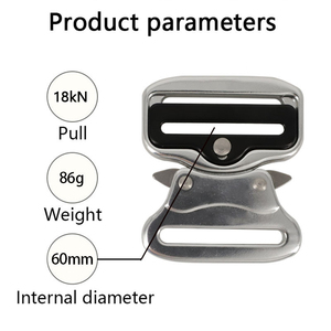 Jensan 45mm chiều rộng bên trong màu đen có thể điều chỉnh phát hành nhanh chóng khóa chiến thuật chất lượng cao Thiết bị bảo vệ mùa thu - Product Image 3