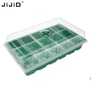 JiJiD塑料15孔植物苗圃托盘种子种植花盆花园种子发酵罐耐用植物繁殖苗圃托盘