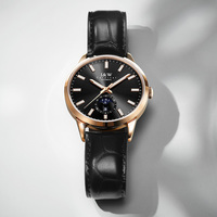 Logo personnalisé IW montre mécanique de luxe pour hommes en acier plongeur classe Phase de lune caractéristique cadran lumineux à la mode marque privée Miyota