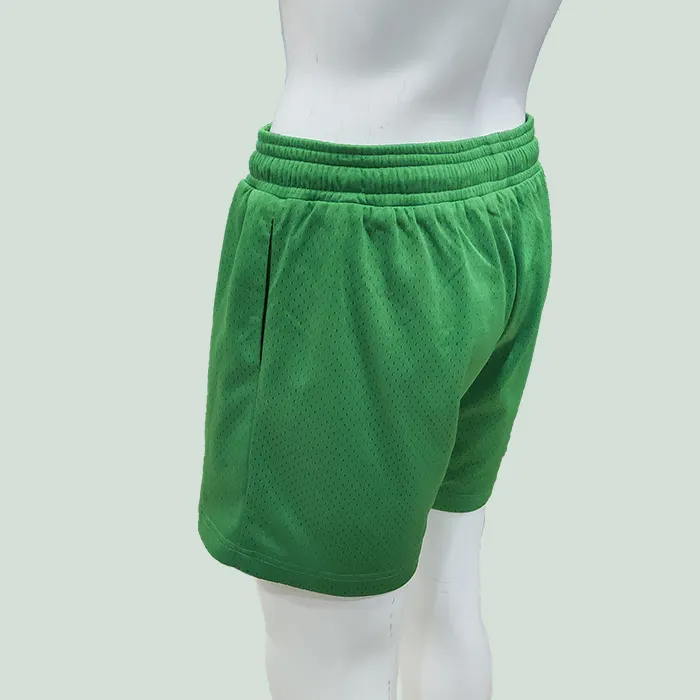Wholesale High Quality Mesh Men Gym Shorts Elastic Drawstring Waist Men Custom Breathable Solid Color Basketball Shorts