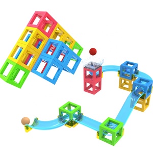 Juego de juguetes de bloques de construcción magnéticos, juego de lógica para niños, laberinto de mármol, plástico En71/certificado CPC - Product Image 1
