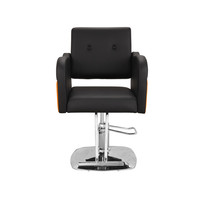Fauteuil de Barbier Hydraulique Professionnel pour Salon de Beauté, en Cuir PU, Pivotant à 360 Degrés, Inclinable, Réglable en Hauteur, pour Hôpital et École
