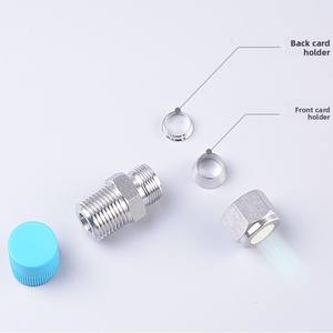 Raccordo Dritto in Acciaio Inox 316L Forgiato e Lucidato, Connettori per Tubi <span class=keywords><strong>G</strong></span>/RC/ZG/R/PT/NPT1/4 3/8 1/2-6 8, Raccordi Agricoli - Product Image 5