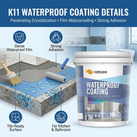 Revêtement imperméabilisant durable K11 pour salle de bain, cuisine, maison, solutions d'imperméabilisation intérieure sous les carreaux, revêtement céramique CE