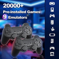 Manette de jeu rétro M8, réédition des jeux classiques avec 9 émulateurs, plus de 20 000 jeux, manette sans fil pour TV 4K 2,4 GHz 64 Go