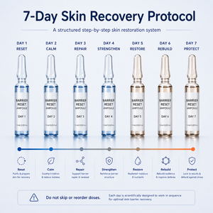 Ampolla de Recuperación Cutánea de 7 Días Post-Exfoliación, Hidratación Intensiva, Alivio del Enrojecimiento, Restauración de la Barrera Cutánea, para Piel Sensible y Dañada - Product Image 4