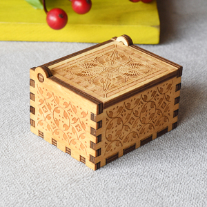 Новое поступление, Лидер продаж, Высококачественная деревянная музыкальная шкатулка с ручкой - Product Image 3