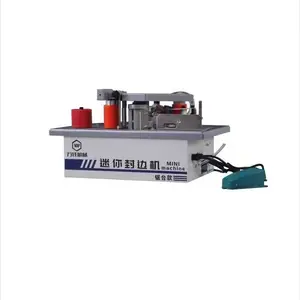 Automatic portable PVC edge banding machine small straight and curve edge tape machine woodworking machinery for melamine wood