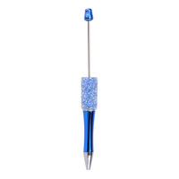 Stylo moderne pour le Jour de Poisson d'avril, avec placage UV et perles de sucre brillantes, stylo d'écriture artisanal décoré de perles de verre scintillantes