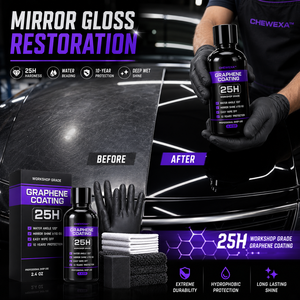 CHEWEX GRAPHENE COATING 25H 1000ml Facile à nettoyer, brillance miroir 110GU 120 °   Protection automobile durable Water Angle - Product Image 2