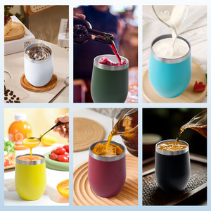 Vaso térmico mini de acero inoxidable 304 de doble pared con aislamiento al vacío, diseño de huevo, para regalo de fiesta, personalizable, para envío transfronterizo - Product Image 2