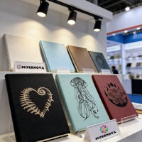Carnets laserables iridescents, prêts pour la gravure laser, carnet holographique A5, carnet laserable, cahiers gravables au laser A5, noir à argent