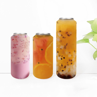 Bouteilles en plastique transparentes avec anneau de traction en gros, contenants transparents en PET pour desserts, pots à glace, boîtes à gâteaux en plastique à ouverture facile