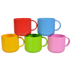 Taza <span class=keywords><strong>de</strong></span> polímero <span class=keywords><strong>de</strong></span> sublimación en blanco 6oz leche Agua té niños <span class=keywords><strong>tazas</strong></span> polímero personalizado taza colorida con asa - Product Image 1
