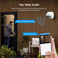 Caméra IP Turret POE Xmeye 4K 8MP avec double éclairage couleur de nuit, audio bidirectionnel et boîtier métallique pour extérieur