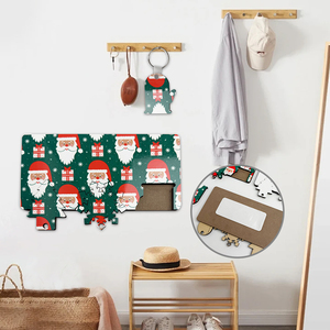 Regali per la Festa degli Insegnanti Decorazione per Banchetto dei 100 Giorni del Bambino <span class=keywords><strong>Portachiavi</strong></span> in MDF per Sublimazione Organizzatore di Chiavi da Parete - Product Image 5