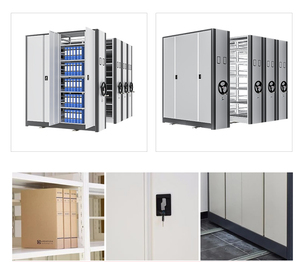 <span class=keywords><strong>Armoire</strong></span> d'archives à étagères coulissantes en acier pour bibliothèque, <span class=keywords><strong>armoire</strong></span> de rangement pour classement en vrac - Product Image 2