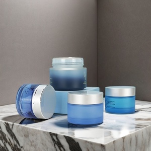 Multi-color Customization Luxury Glass Cream Cosmetic Jar 50g Matte Colored Cosmetic Jars With Lid Frosted Jars - Product Image 5