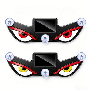 Devil Eye Car Window <b>Light</b> Solar Powered Photosensitive Vibration Flashing Warning <b>Light</b> Suction Cup Installation Acrylic - Product Image 3