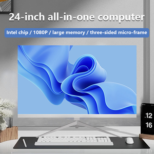24'' <strong>Desktop</strong> All in One <strong>Computor</strong> I5 I7 8G 16G RAM 1920*1080 IPS Screen WIFI BT Speakers Built-in Business Use Win10/11 AIO PC - Product Image 1