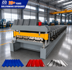 Máquina Profesional para Fabricar Láminas de Techo Trapezoidales, Línea de Perfilado de Techos Metálicos para Sistemas de Techado de Talleres y Fábricas - Product Image 1