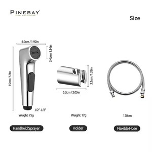 PINEBAY Good Price Durable ABS Plastic <strong>Bidet</strong> Sprayer Set Adjustable Water Pressure Toilet Shattaf Kit for Bathroom - Product Image 6