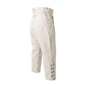 Men's Outdoor Reproduction Uniform Revolutionary White & Brown Custom Logo Color Era Breeches - Product Image 6