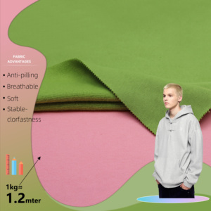 460gsm 360gsm nặng 100cotton pháp Terry <span class=keywords><strong>Fleece</strong></span> vải với chải lại <span class=keywords><strong>Fleece</strong></span> vải cho Hoodie - Product Image 1