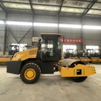 Rouleau à tambour unique certifié CE YSW208 de 8 tonnes avec moteur diesel Changchai de 68 kW