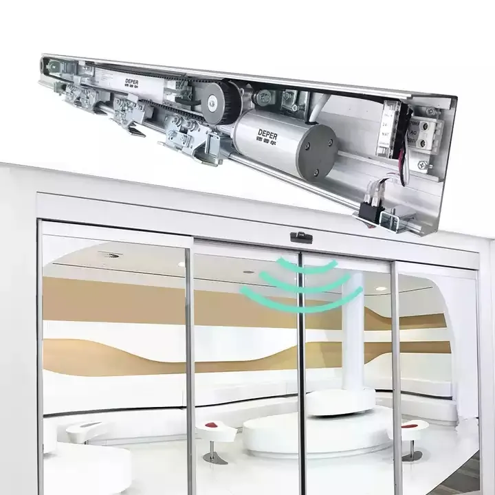 DEPER 125A Entrance Automation 150kg Automatic Sliding Door System With Motor And Controller