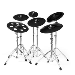 PD Black Silicone pratos de tambor eletrônico <span class=keywords><strong>OEM</strong></span> polegadas | Desempenho profissional passeio Hi-Hat Set | China fez acessórios de tambor - Product Image 1