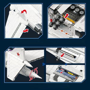 Jie Star JJ9226 2025 Nuevo MOC City 160 Escuadrón de Bombarderos Estratégicos, Rompecabezas de Juguetes Modelo para Niños, 3470 Piezas, Conjuntos de Bloques de Construcción - Product Image 5