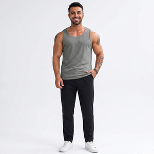 เสื้อกล้ามออกกำลังกายเซ็กซี่ของผู้ชาย3ชิ้นเสื้อกล้ามใส่เล่นฟิตเนส - Product Image 1