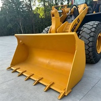 Wenig Betriebsstunden 5 Tonnen SDLG L956F Radlader mit Klimakabine für Sand- und Steinbeladung